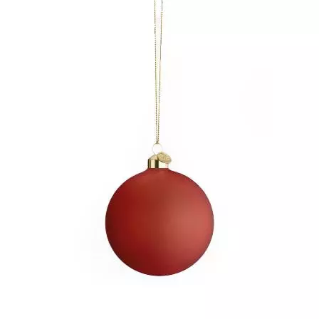 Holmegaard Souvenir - Weihnachtskugel rot Ø8 cm