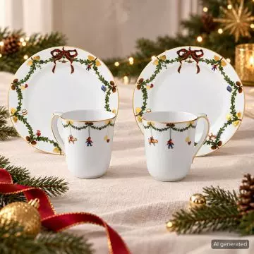 Zauberhaftes Weihnachtsgeschirr für die Festtage