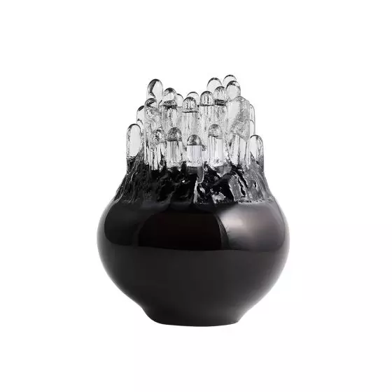 Kosta Boda - Polar Votive Kerzenhalter 19 cm, schwarz