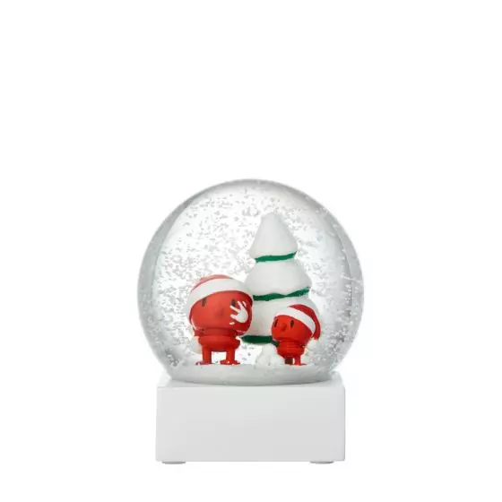 Hoptimist - Red Santa Snow Globe, large