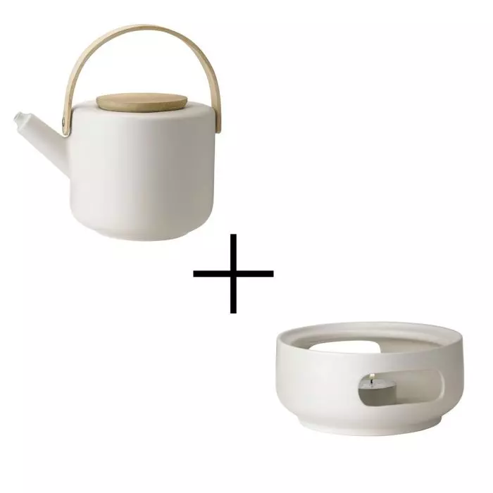 Stelton Theo Teekanne 1,25 Liter mit Stövchen