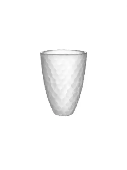 Orrefors Raspberry - Vase, Milchglas, klein