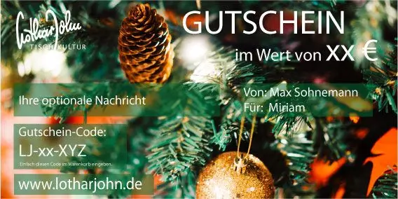 Geschenk-Gutschein - 'Weihnachten - Weihnachtsbaum'