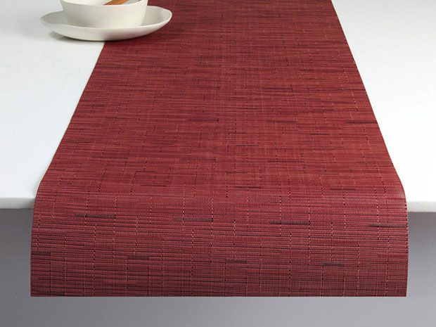 Chilewich Bamboo Tischläufer, Cranberry, 36 x 183 cm