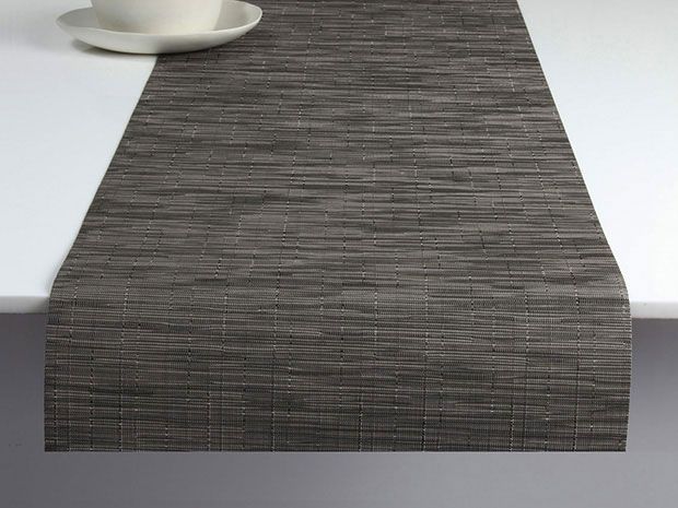 Chilewich Bamboo Tischläufer, Grey Flannel, 36 x 183 cm