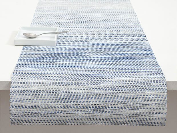 Chilewich Wave Tischläufer, 36 Blau, 183 x cm