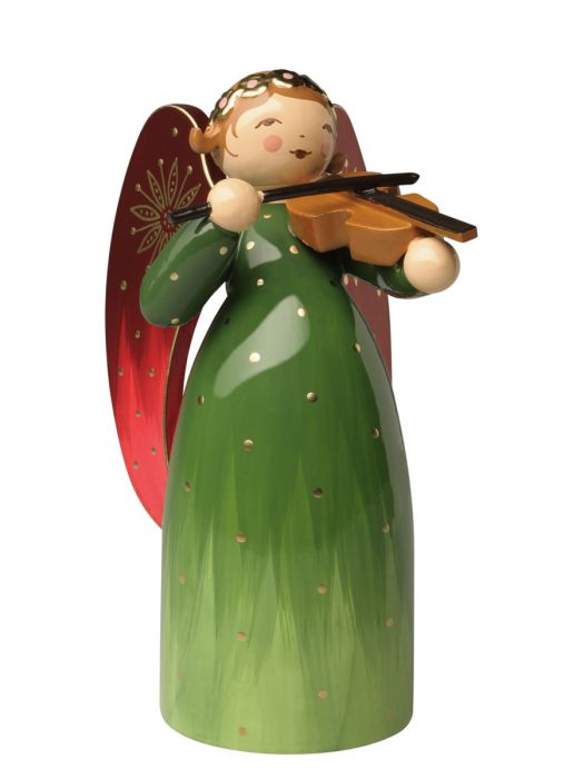 Wendt & Kühn - Engel mit Violine, groß, grün