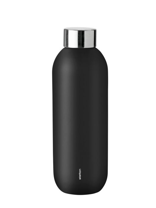 Stelton - Keep Cool Trinkflasche 0,6 Liter, schwarz