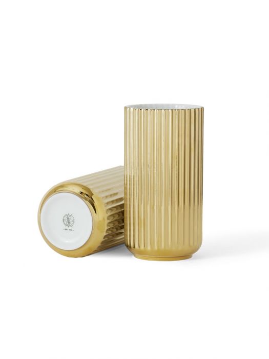 Lyngby Porcelæn - Vase, Gold, 20 cm