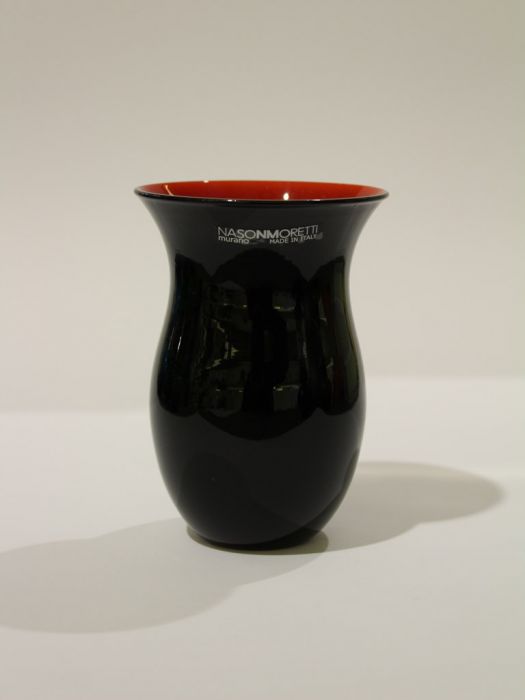 NasonMoretti Mini Antares - Vase H 11 cm, schwarz