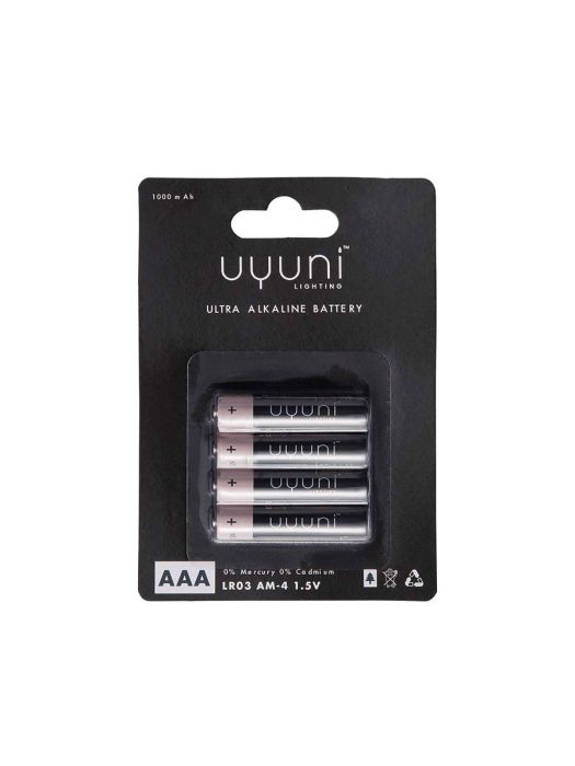 Piffany Copenhagen - Uyuni Lighting Alkaline Batterien AAA, 1,5V, 1000mAh, 4er Pack