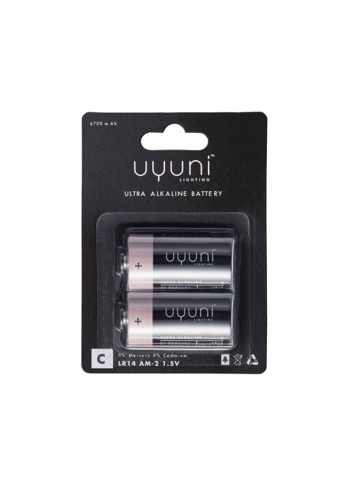 Piffany Copenhagen - Uyuni Lighting Alkaline Batterien C, 1,5V, 6700mAh, 2er Pack