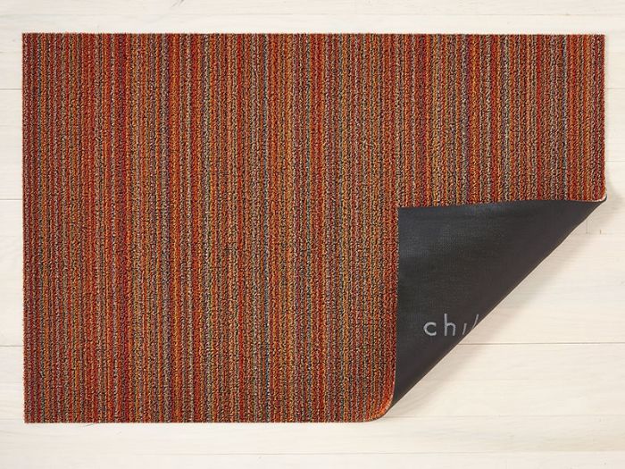 Chilewich Skinny Stripe, Fußmatte, Orange, 61 x 91 cm