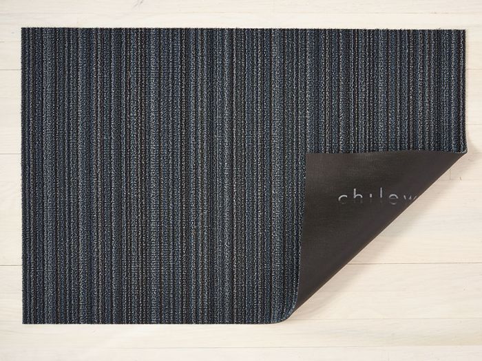 Chilewich Skinny Stripe, Fußmatte, Blau, 61 x 91 cm