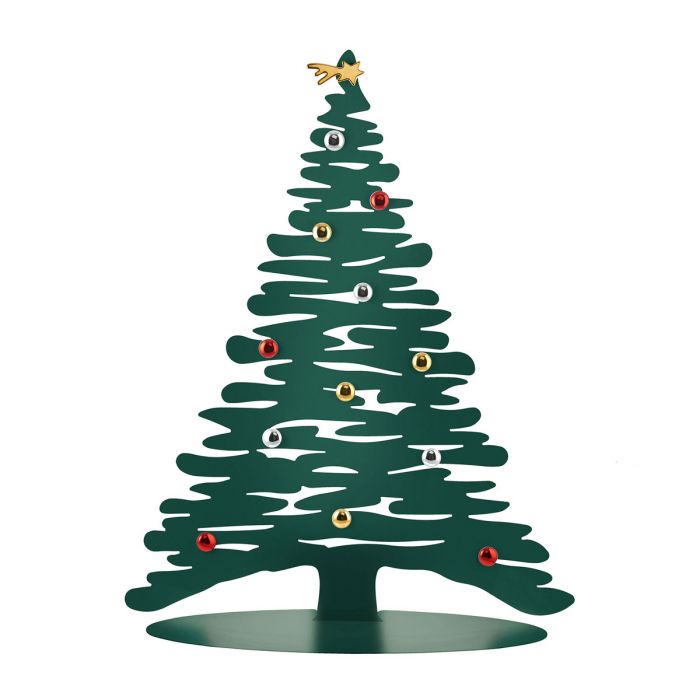 Alessi Bark for Christmas - Weihnachtsschmuck aus Stahl, grün 70 cm