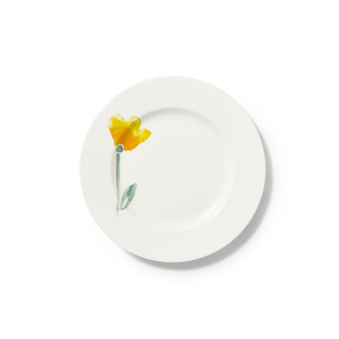Dibbern Impression - Blume gelb - Teller flach 21 cm