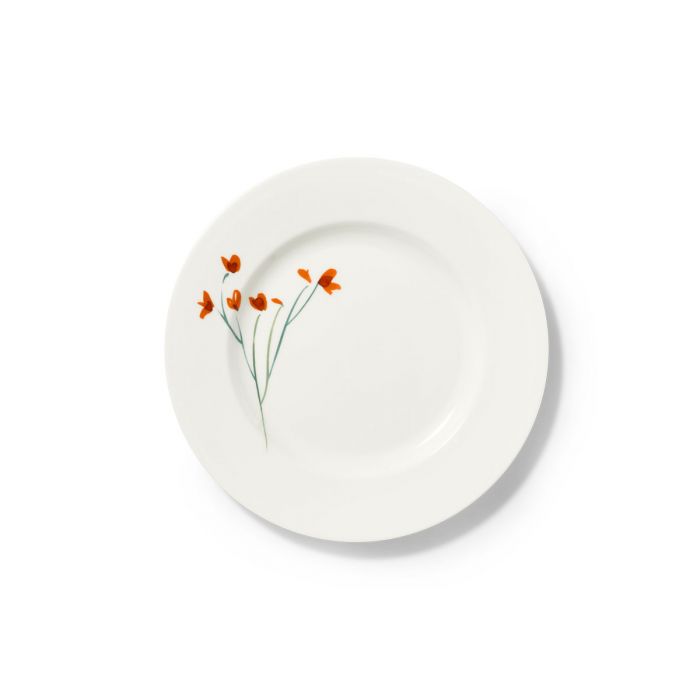 Dibbern Impression - Blume rot - Teller flach 21 cm