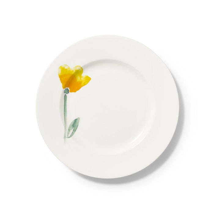 Dibbern Impression - Blume gelb - Teller flach 26,5 cm