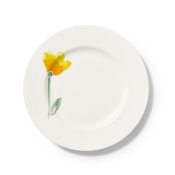 Dibbern Impression - Blume gelb - Teller flach 28 cm
