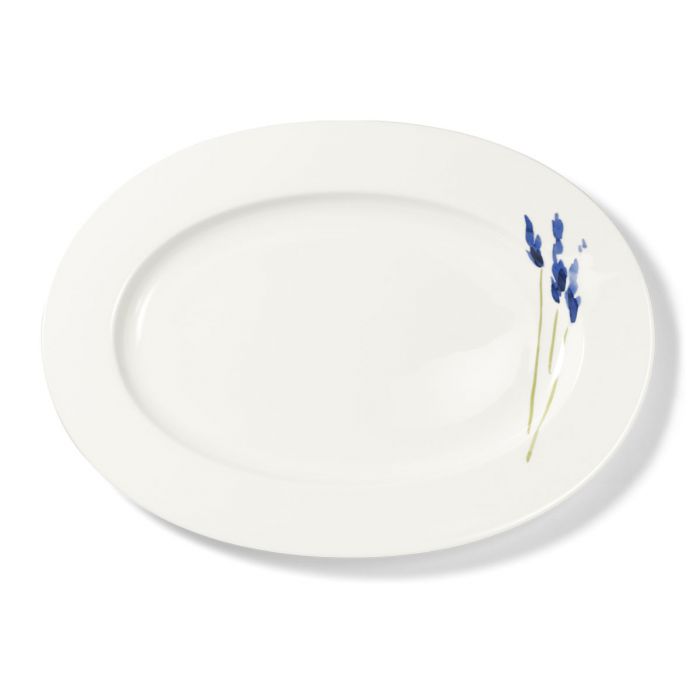 Dibbern Impression - Blume blau - Platte oval 39 cm
