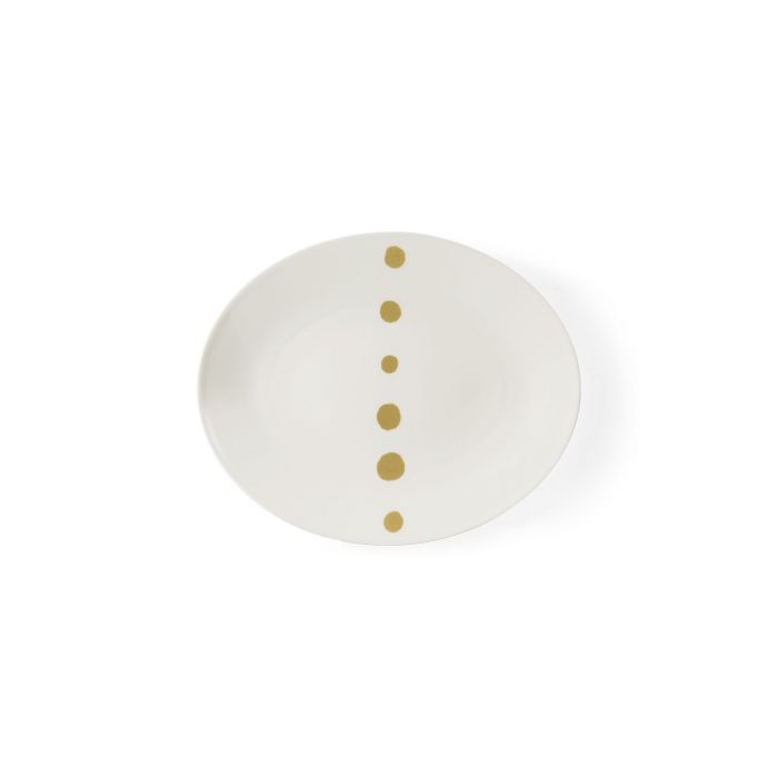 Dibbern Golden Pearls Beilage / Teller oval 24 cm