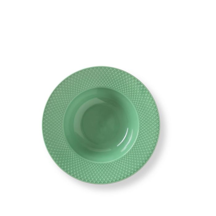 Lyngby Porcelæn - Rhombe Color Teller tief Ø24,5 cm, grün