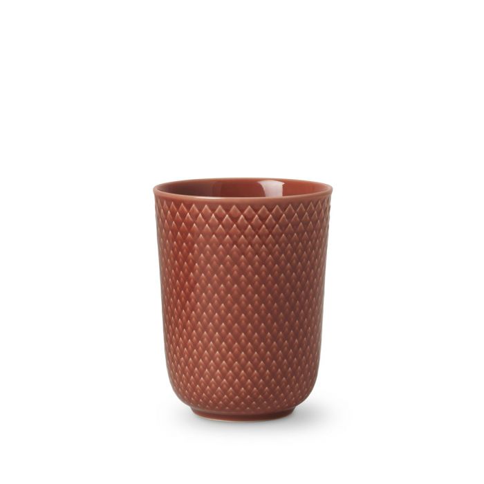 Lyngby Porcelæn - Rhombe Color Becher 33 cl, terracotta