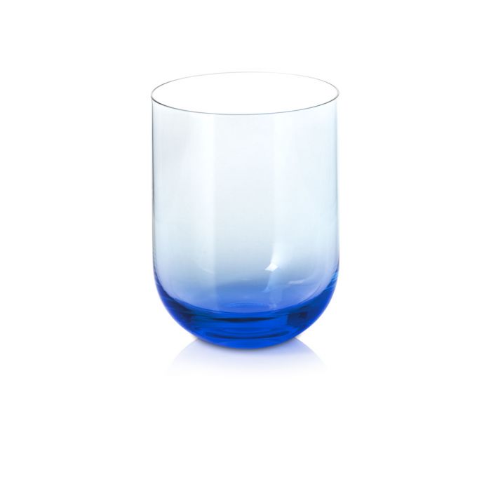 Dibbern Rotondo Trinkglas azurblau