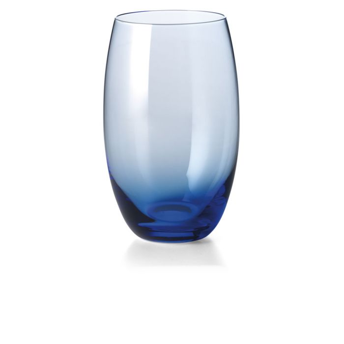 Dibbern Solid Color Trinkglas azurblau 0,40 Liter