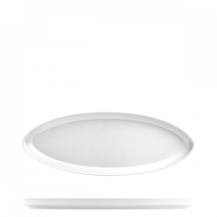Fürstenberg - Carlo Dal Bianco - Tableau oval 45 cm - Weiß