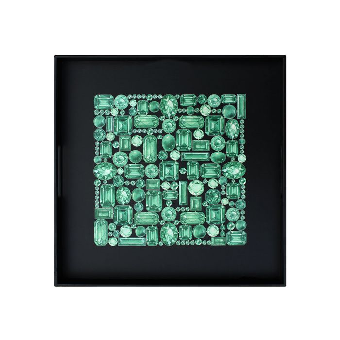 Taitù Forever - Tablett Smaragd 45 x 45 cm