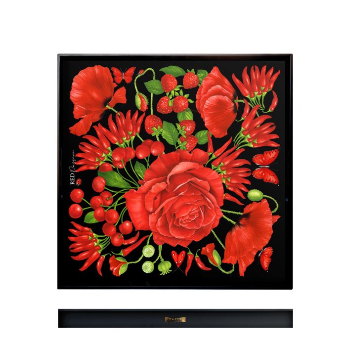 Taitù Red Passion - Tablett quadratisch 45x45 cm