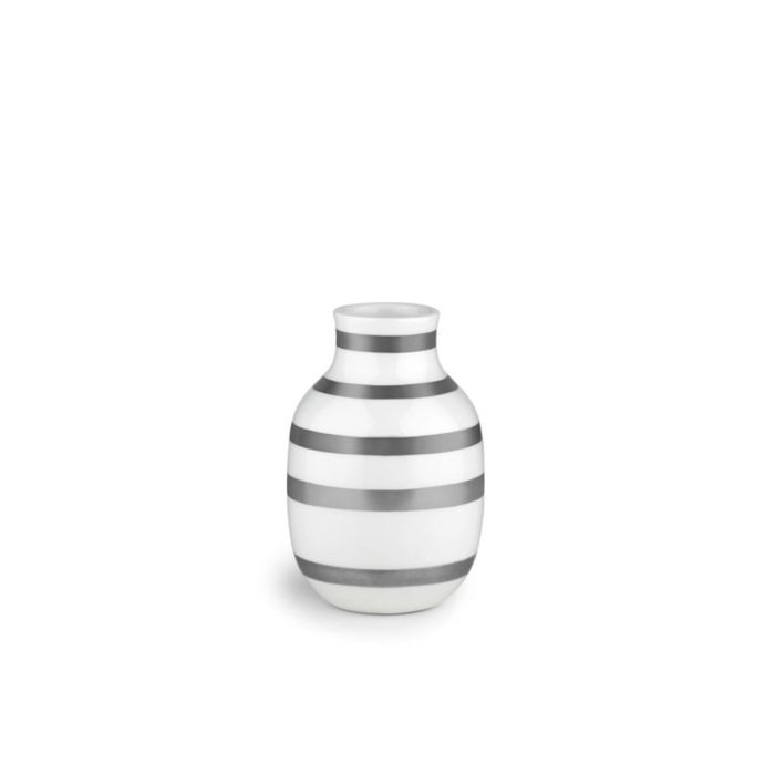 Kähler Design - Omaggio Vase - Silber, H 12,5 cm