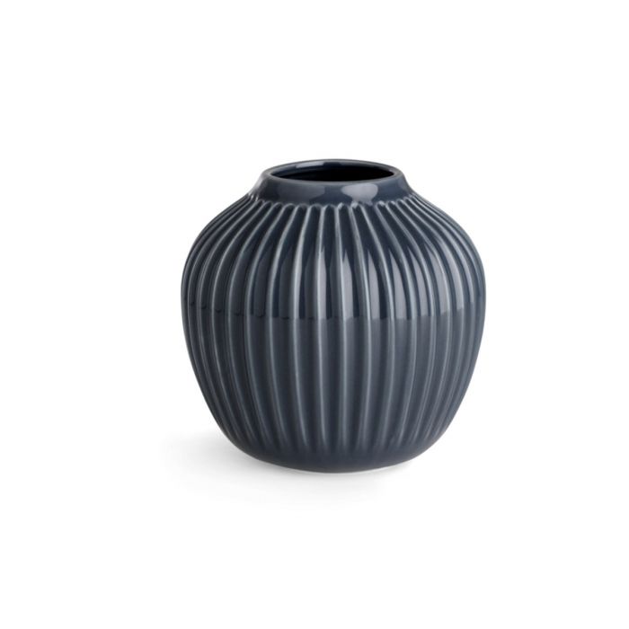 Kähler Design - Hammershøi Vase - Anthrazit, H 12,5 cm