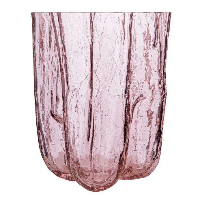 Kosta Boda Crackle - Vase 29,5 cm, pink