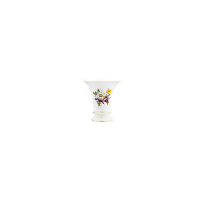 Fürstenberg - Vase 8 cm - länglich - Bunte Blume