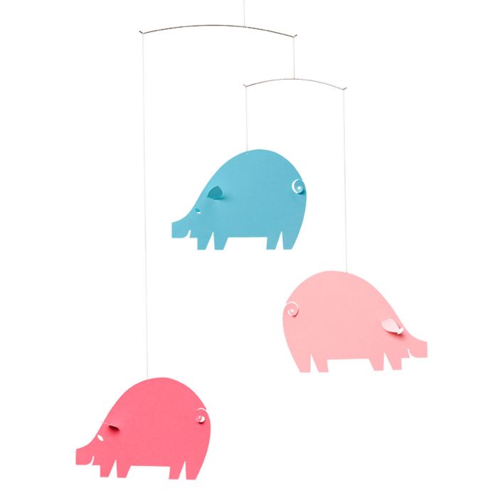 Flensted Mobiles - Schweinchen, pastel