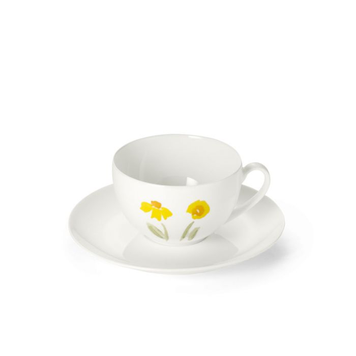 Dibbern Impression - Blume gelb - Kaffeetasse 0,25 Liter