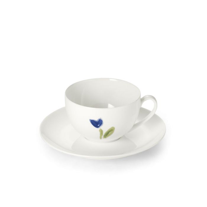 Dibbern Impression - Blume blau - Kaffeetasse 0,25 Liter