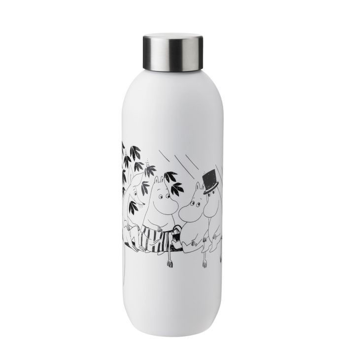 Stelton x Mumin Keep Cool - Trinkflasche 0,75 Liter, soft white