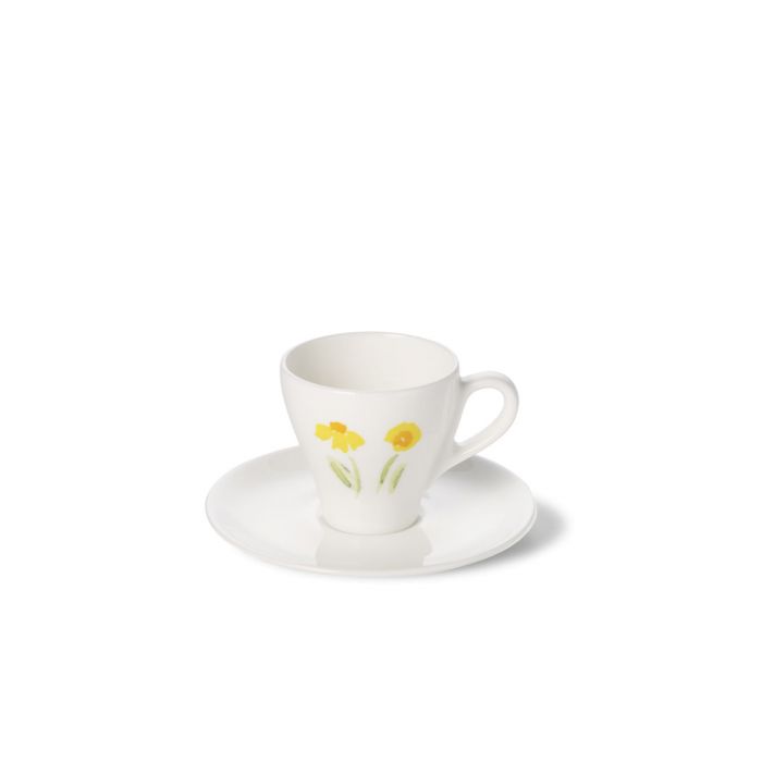 Dibbern Impression - Blume gelb - Espressotasse Classico 0,11 Liter