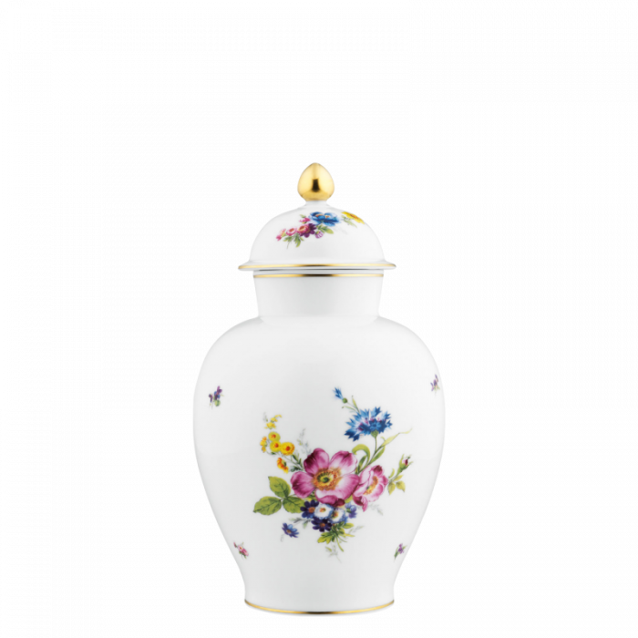 Fürstenberg - Vase 27 cm - Bunte Blume 