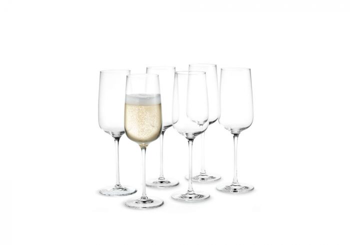 Holmegaard Bouquet - Champagnerglas, 29 cl, 6 Stück