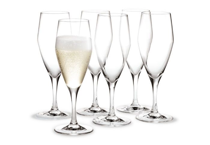 Holmegaard Perfection Champagnerglas, 6 Stück