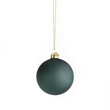 Holmegaard Souvenir - Weihnachtskugel dunkelgrün Ø8 cm